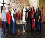 L to R: Cherokee Nation Councilor Frankie Hargis, First Lady of the Cherokee Nation Sherry Baker, Principal Chief Bill John Baker, Becky, Councilor Shawn Crittenden, National Treasure Shawna Morton Cain, National Treasure Roger Cain and Cherokee Nation Secretary of State, Chuck Hoskins