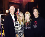 Backstage at the Joint, Hard Rock Hotel & Casino, Tulsa, before “Nanyehi.” L to R: Chief Bill John Baker, his wife, Sherry, Becky and Duane Sciacqua. Chief Baker is a fellow Nancy Ward descendant.